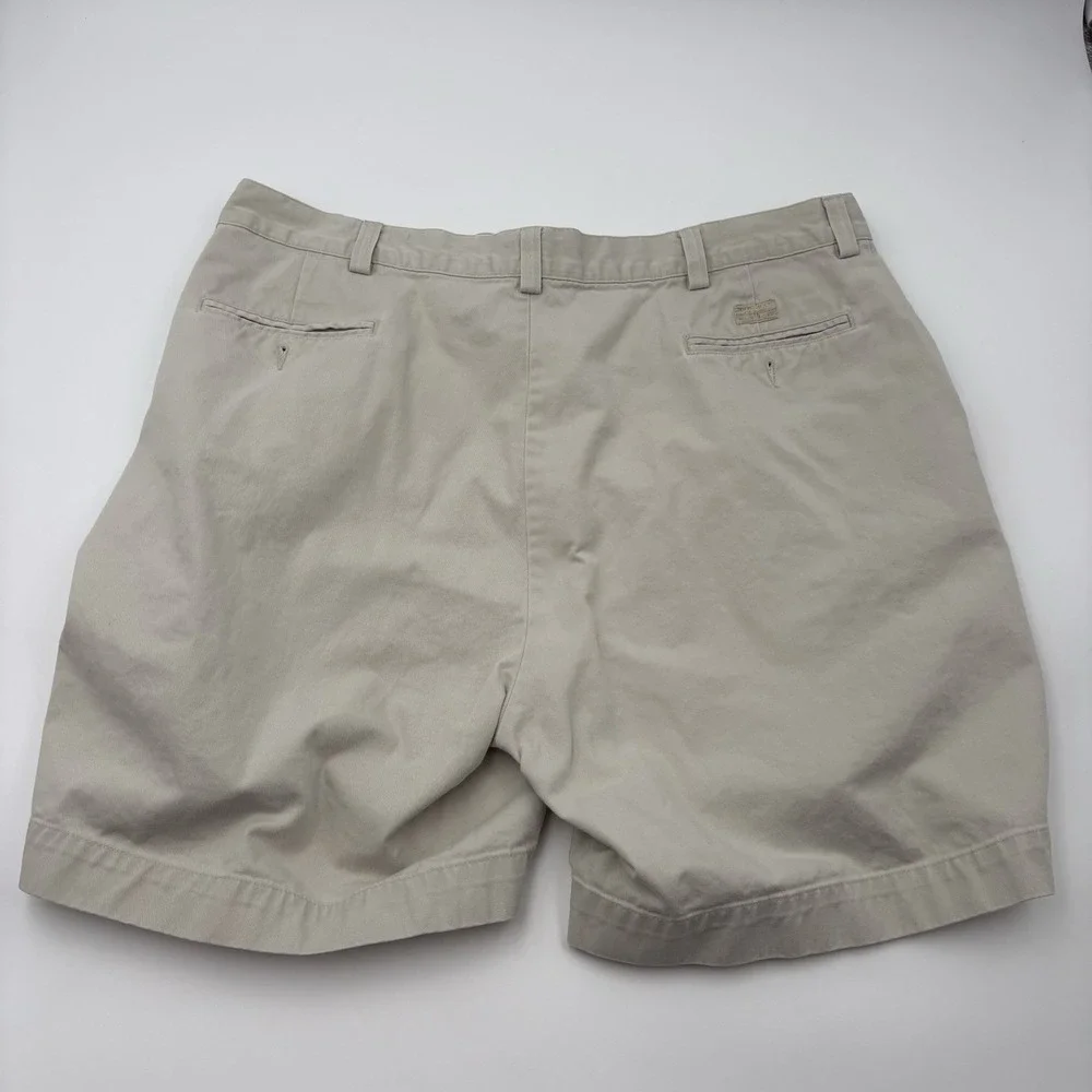 Polo Ralph Lauren Chino Shorts Mens 42 Khaki Cotton Casual Twill Vtg